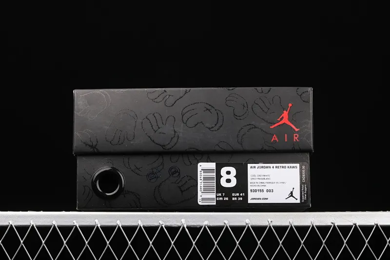 All categories Air Jordan Jordan series basketball shoes Air Jordan 4 Pure original Air Jordan 4 Cool Gray AJ4 Joe 4 cool gray suede luminous bottom basketball shoes 930155-003